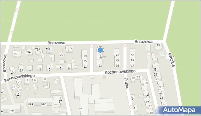 Wągrowiec, Kochanowskiego Jana, 29, mapa Wągrowiec