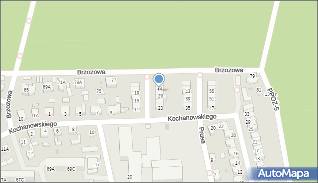 Wągrowiec, Kochanowskiego Jana, 31, mapa Wągrowiec