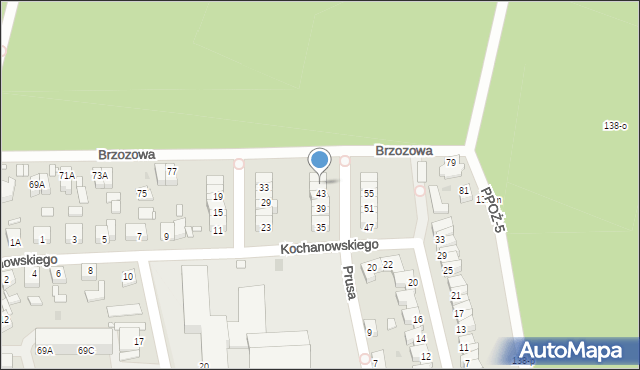 Wągrowiec, Kochanowskiego Jana, 45, mapa Wągrowiec