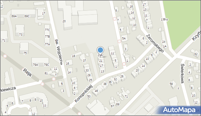 Wągrowiec, Konopnickiej Marii, 23, mapa Wągrowiec