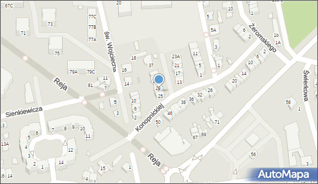 Wągrowiec, Konopnickiej Marii, 27, mapa Wągrowiec