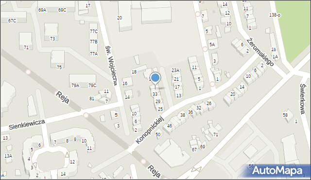 Wągrowiec, Konopnickiej Marii, 35, mapa Wągrowiec