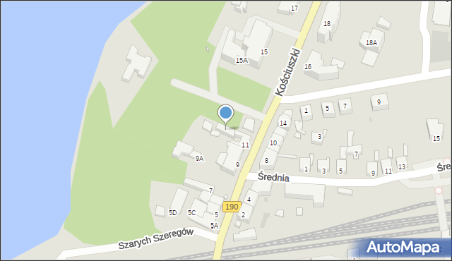 Wągrowiec, Kościuszki Tadeusza, gen., 13a, mapa Wągrowiec