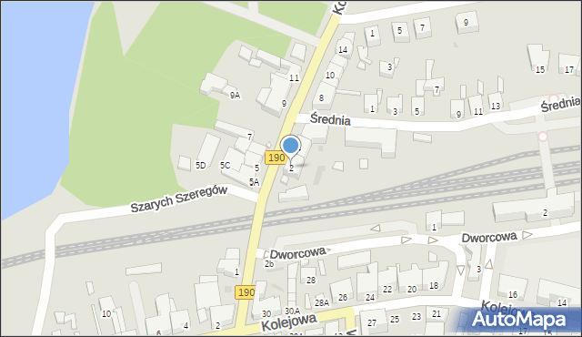 Wągrowiec, Kościuszki Tadeusza, gen., 2, mapa Wągrowiec