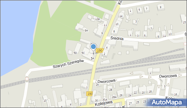 Wągrowiec, Kościuszki Tadeusza, gen., 5, mapa Wągrowiec