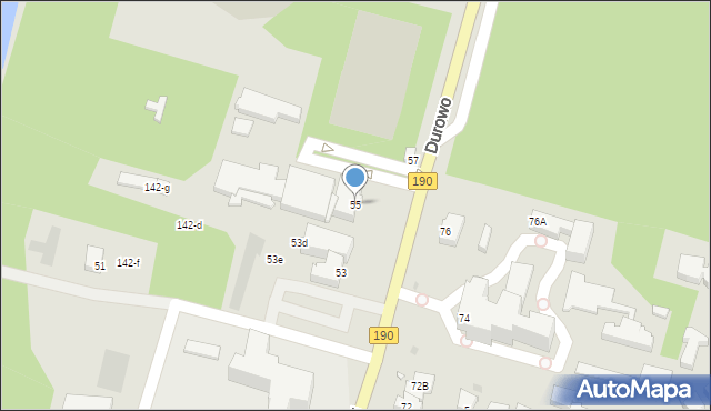 Wągrowiec, Kościuszki Tadeusza, gen., 55, mapa Wągrowiec