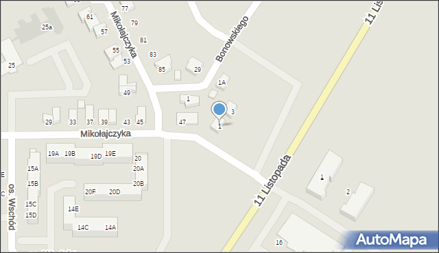 Wągrowiec, Kowalskiego Włodzimierza, 1, mapa Wągrowiec