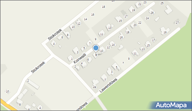 Walidrogi, Konwalii, 8, mapa Walidrogi