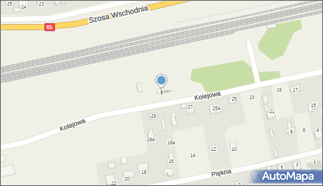 Waliły-Stacja, Kolejowa, 8, mapa Waliły-Stacja