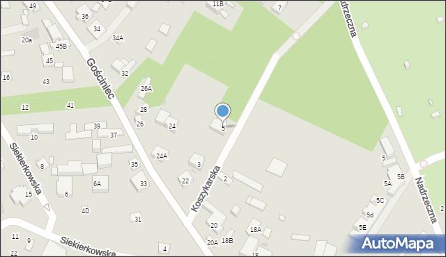 Warszawa, Koszykarska, 5, mapa Warszawy