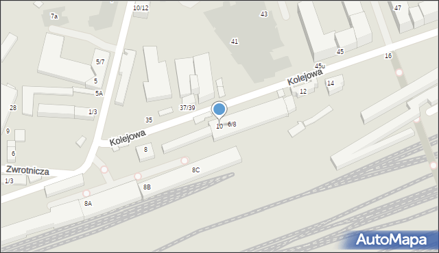 Warszawa, Kolejowa, 10, mapa Warszawy