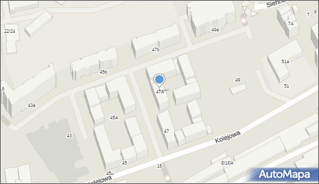 Warszawa, Kolejowa, 47A, mapa Warszawy