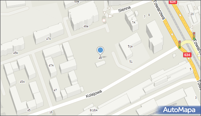 Warszawa, Kolejowa, 49, mapa Warszawy