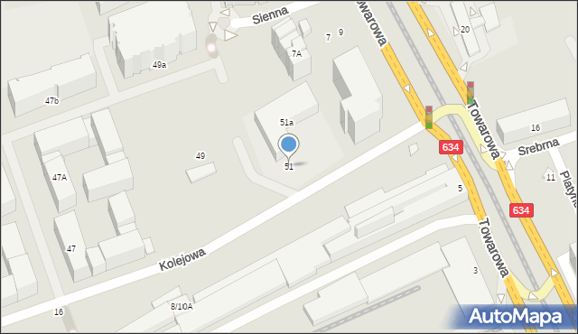 Warszawa, Kolejowa, 51, mapa Warszawy