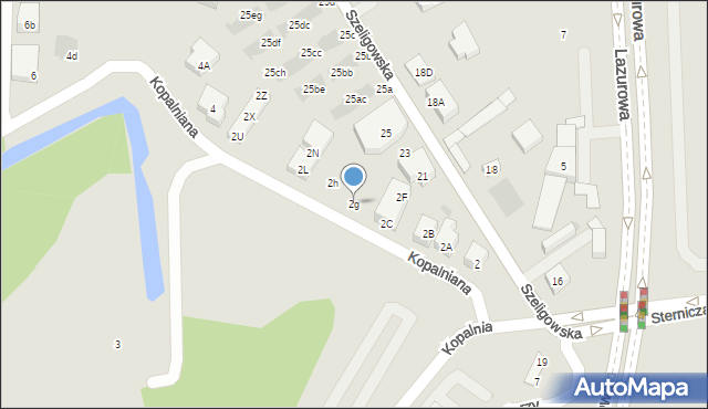 Warszawa, Kopalniana, 2g, mapa Warszawy