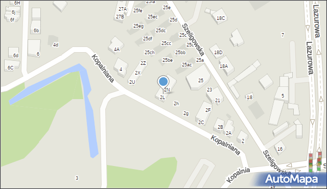 Warszawa, Kopalniana, 2M, mapa Warszawy