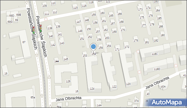 Warszawa, Konarskiego Stanisława, 154, mapa Warszawy