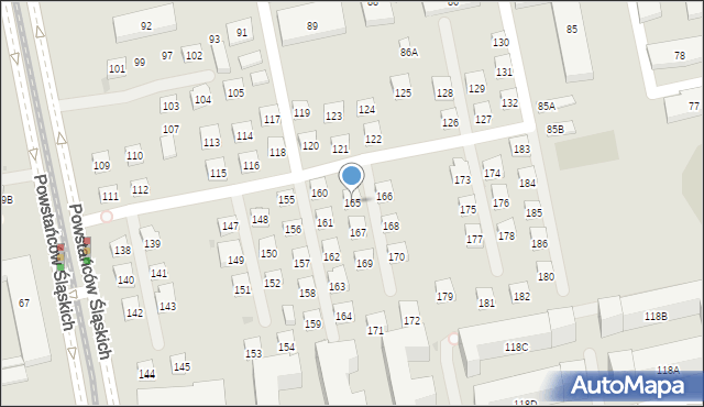 Warszawa, Konarskiego Stanisława, 165, mapa Warszawy