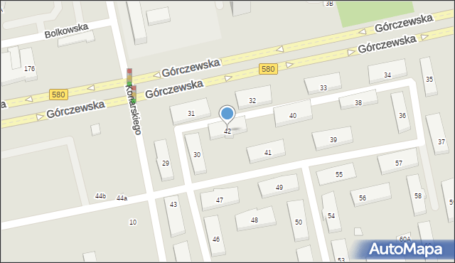 Warszawa, Konarskiego Stanisława, 42, mapa Warszawy