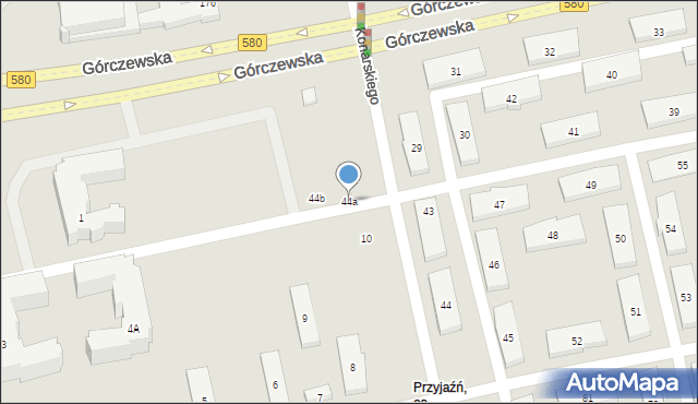 Warszawa, Konarskiego Stanisława, 44a, mapa Warszawy