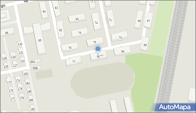 Warszawa, Konarskiego Stanisława, 76, mapa Warszawy