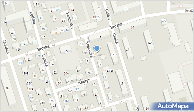 Warszawa, Koszycka, 10/2, mapa Warszawy