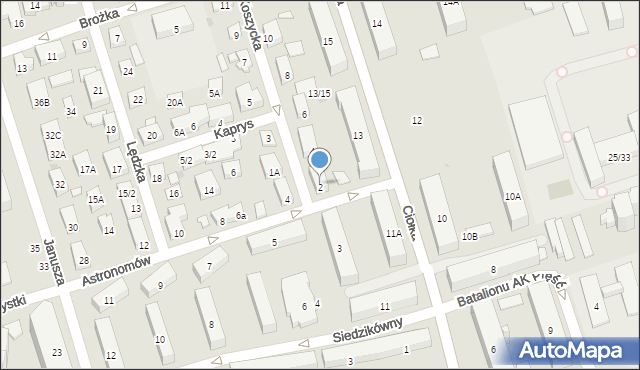 Warszawa, Koszycka, 2/1, mapa Warszawy