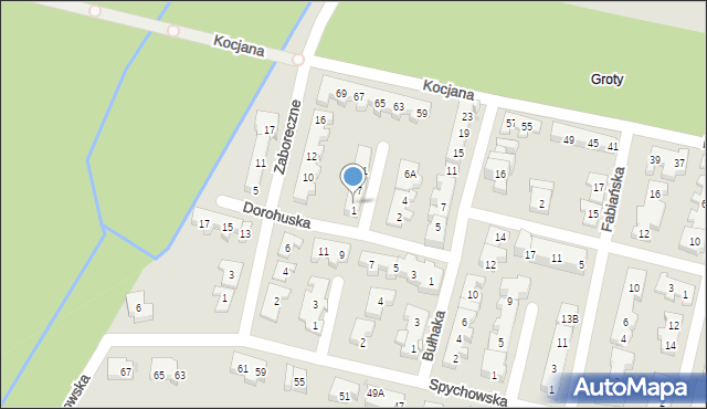 Warszawa, Komorowska, 3, mapa Warszawy