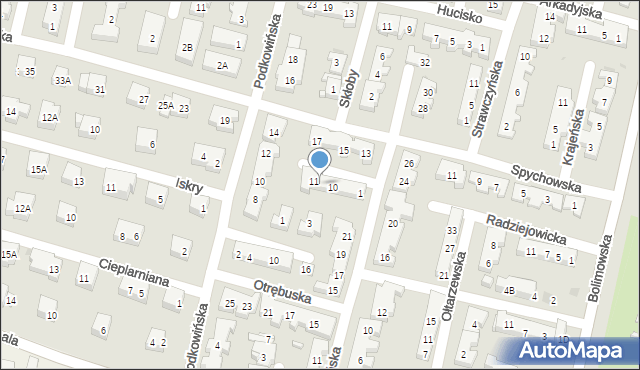 Warszawa, Kozłowicka, 9, mapa Warszawy