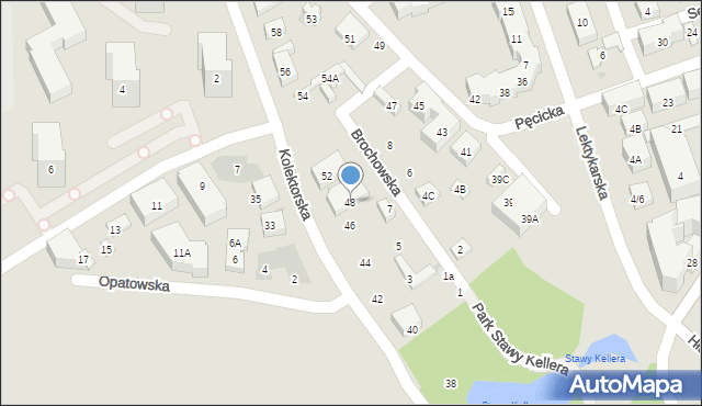 Warszawa, Kolektorska, 48, mapa Warszawy