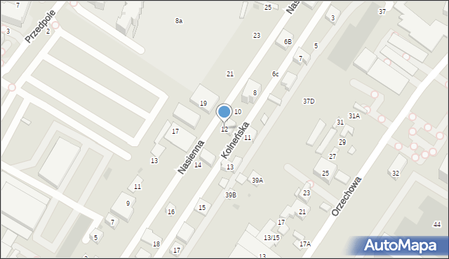 Warszawa, Kolneńska, 12, mapa Warszawy