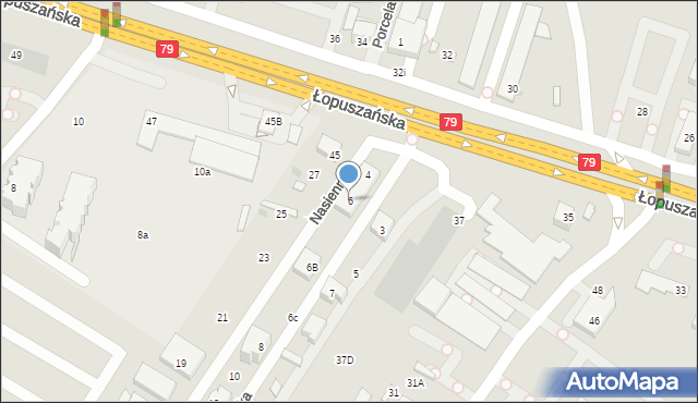 Warszawa, Kolneńska, 6, mapa Warszawy