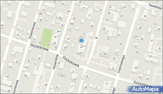 Warszawa, Kolumba Krzysztofa, 21, mapa Warszawy