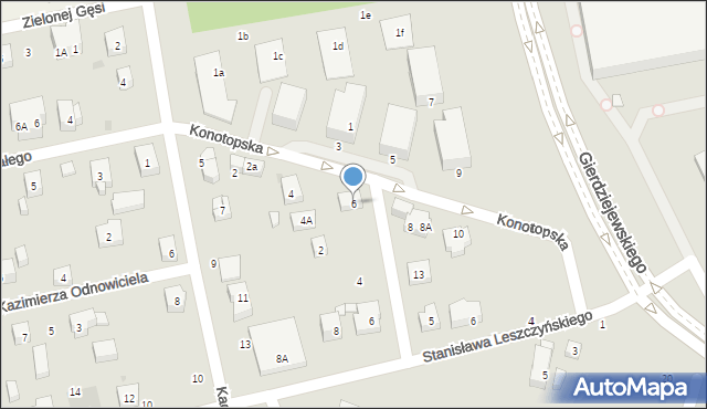Warszawa, Konotopska, 6, mapa Warszawy