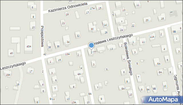 Warszawa, Koronacyjna, 1, mapa Warszawy