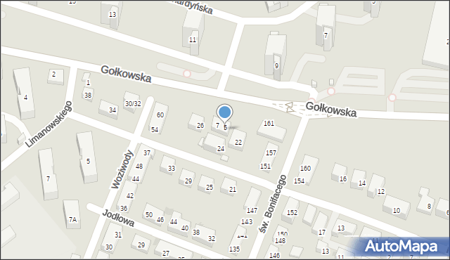 Warszawa, Koronowska, 22A, mapa Warszawy