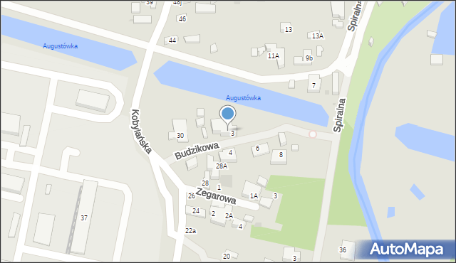 Warszawa, Kobylańska, 36A, mapa Warszawy