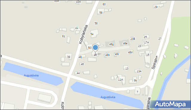 Warszawa, Kobylańska, 48, mapa Warszawy