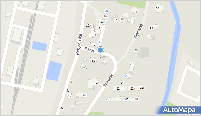 Warszawa, Kobylańska, 6, mapa Warszawy