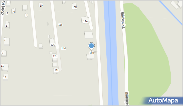 Warszawa, Kobiałka, 18B, mapa Warszawy