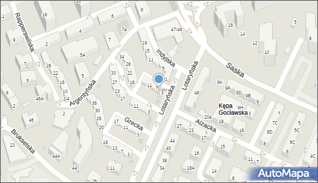 Warszawa, Koreańska, 5, mapa Warszawy