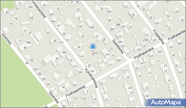 Warszawa, Koniecpolska, 22, mapa Warszawy