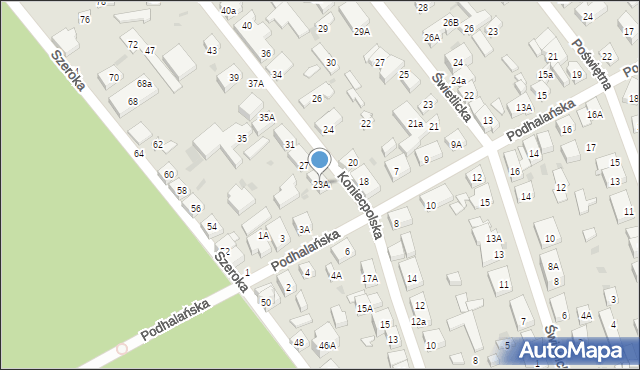 Warszawa, Koniecpolska, 23A, mapa Warszawy