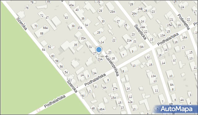 Warszawa, Koniecpolska, 25, mapa Warszawy