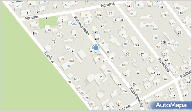 Warszawa, Koniecpolska, 41, mapa Warszawy