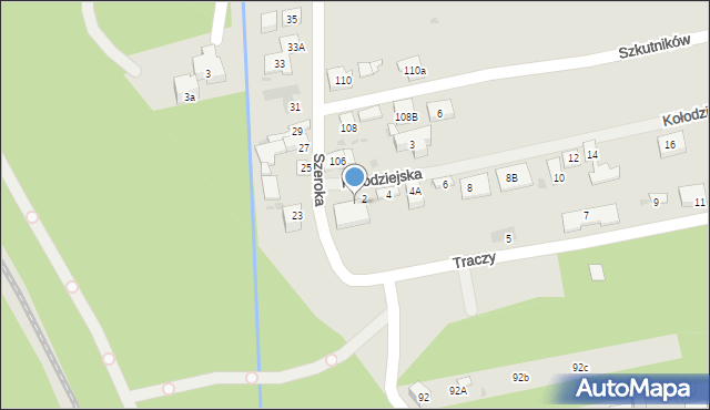 Warszawa, Kołodziejska, 2a, mapa Warszawy