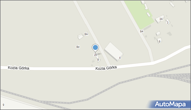 Warszawa, Kozia Górka, 10, mapa Warszawy