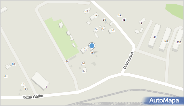 Warszawa, Kozia Górka, 2a, mapa Warszawy