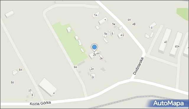 Warszawa, Kozia Górka, 2b, mapa Warszawy