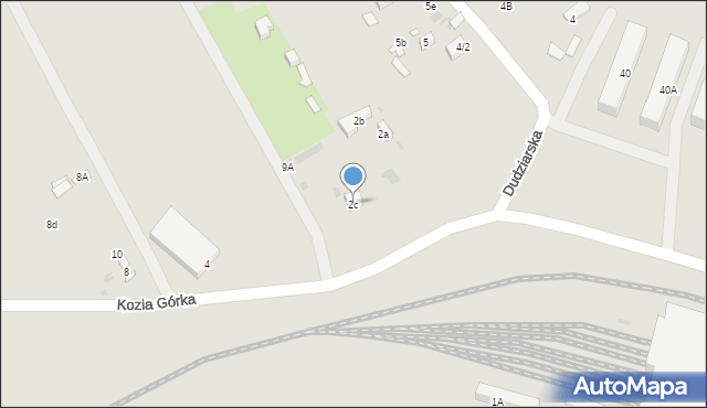 Warszawa, Kozia Górka, 2c, mapa Warszawy